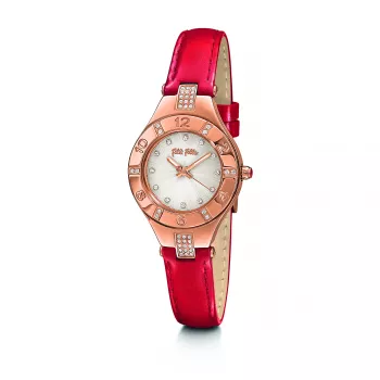 Relógio de mulher FOLLI FOLLIE WF14B004SSR (27mm) - coleção Dynasty - aço inoxidável ouro rosa