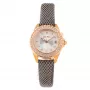 Folli Follie senhora WF1B006STM 30mm relógio analógico de quartzo bracelete de couro branca