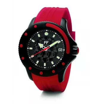 Relógio de mulher Folli Follie WF1Y002ZDR 40mm ouro rosa aço inoxidável e pele castanha
