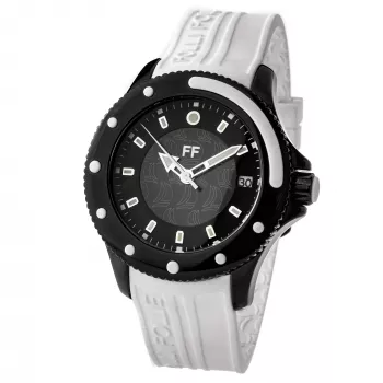 Folli Follie Woman WF1Y002ZDW 42mm relógio analógico de quartzo bracelete de couro branca