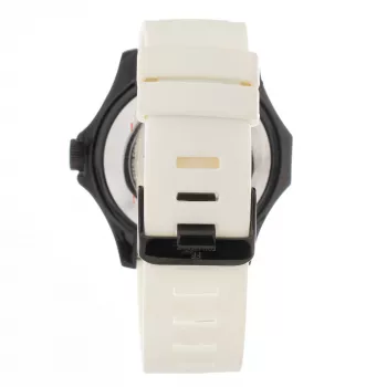 Relógio Folli Follie mulher quartzo analógico WT13P001ZPW 45 mm aço inoxidável branco pele