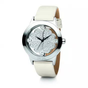 Relógio de mulher FOLLI FOLLIE WF0T057SSZ 32mm aço inoxidável prateado quartzo