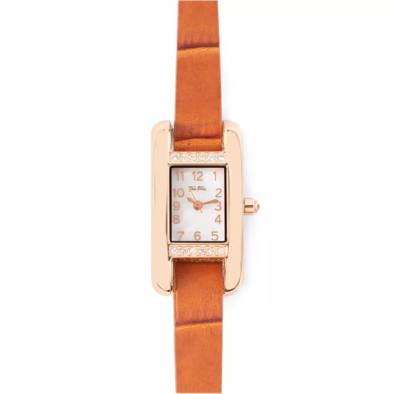 Relógio de mulher Folli Follie WF13B064SPW 20mm ouro rosa aço inoxidável