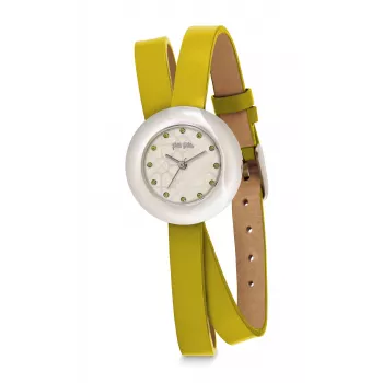 Relógio FOLLI FOLLIE mulher WF13F030SSF 28mm aço inoxidável quartzo analógico