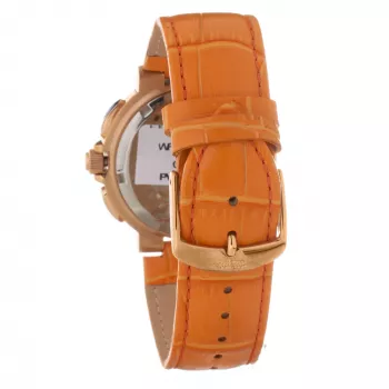 Relógio de mulher FOLLI FOLLIE WF13R002SEN 40mm ouro rosa aço inoxidável pele branca