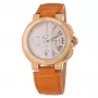 Relógio de mulher FOLLI FOLLIE WF13R002SEN 40mm ouro rosa aço inoxidável pele branca