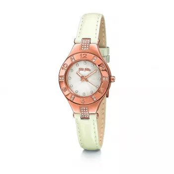 Relógio de mulher FOLLI FOLLIE WF14B004SSS 27 mm prateado aço inoxidável quartzo
