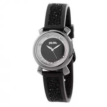Relógio de mulher FOLLI FOLLIE WF15T013ZSA Santorini Flower 28mm tom ouro rosa aço inoxidável pele branca