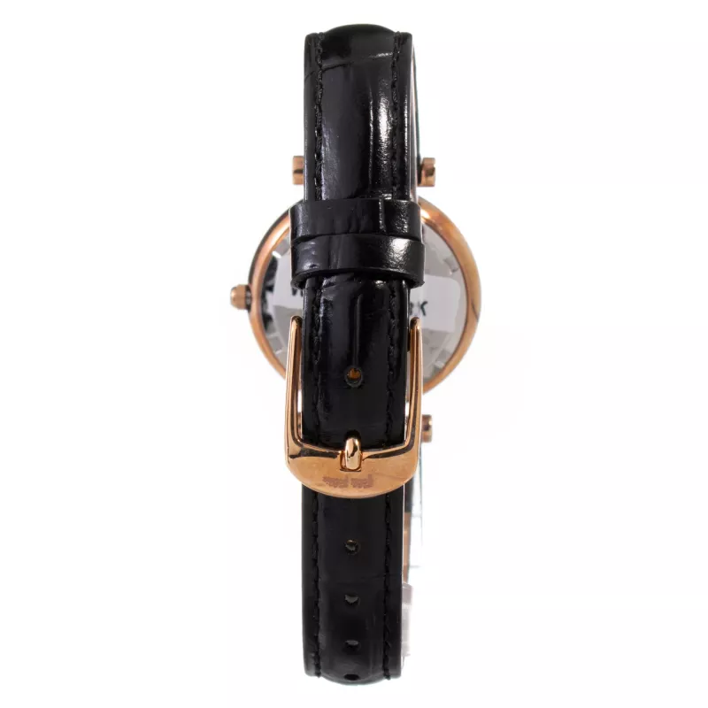 Relógio de mulher FOLLI FOLLIE WF16R022SSK 28mm analógico de quartzo em aço inoxidável e cerâmica tom ouro rosa