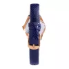 Folli Follie relógio mulher WF1B006STA 36 mm aço inoxidável quartzo analógico mostrador prateado bracelete em pele preta