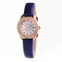 Folli Follie relógio mulher WF1B006STA 36 mm aço inoxidável quartzo analógico mostrador prateado bracelete em pele preta