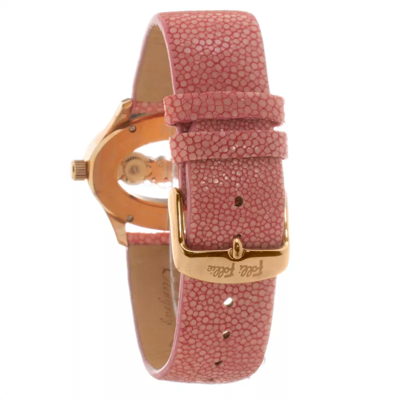 FOLLI FOLLIE Relógio de mulher WF1R016SSK 40mm aço inoxidável quartzo analógico mostrador branco bracelete prateada