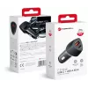 Carregador de automóvel Forcell Carbon CC50-1A1C 38W USB-C PD 3.0 + USB-A QC 3.0 preto