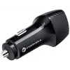 Carregador de automóvel Forcell Carbon CC50-1A1C 38W USB-C PD 3.0 + USB-A QC 3.0 preto