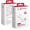 Forcell Carbon CC50-1A1C 38W USB-C PD + USB-A QC 3.0 Carregador de automóvel - branco