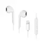 Forcell F-Audio HR-ME25 Auscultadores intra-auriculares Lightning com microfone e controlo remoto, brancos