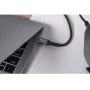 Forcell F-Energy Cafule cabo USB-C para USB-C 2 m 240 W PD 5A QC 4.0 entrançado preto
