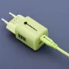 Forcell F-Energy GaN III VT-41 Carregador de Parede GaN 33 W, 1x USB-C PD 3.0/PPS & 1x USB-A QC 4.0, Verde