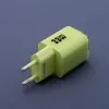 Forcell F-Energy GaN III VT-41 Carregador de Parede GaN 33 W, 1x USB-C PD 3.0/PPS & 1x USB-A QC 4.0, Verde