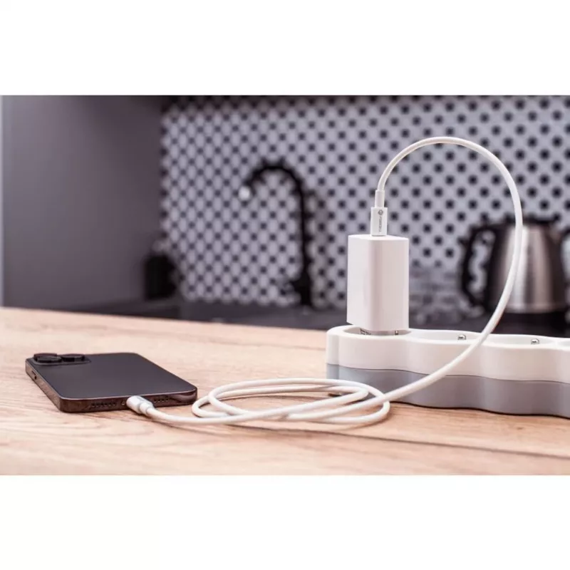 Cabo Forcell F-Energy USB-C para USB-C QC4.0 PD 5A 100W 3m Branco C339