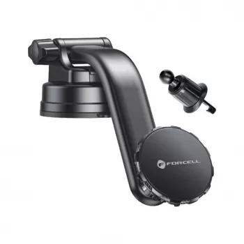 Suporte magnético para carro Forcell F-Grip MagLuxe – para para-brisas, painel, ventilação – Preto