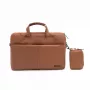 Mala para portátil Forcell F-PROTECT URBAN STYLE 15,6 polegadas castanho