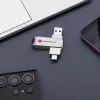 Forcell pen drive 64GB USB 3.2 Gen 1 (USB-A / USB-C) F-Data Metal Duo prateada