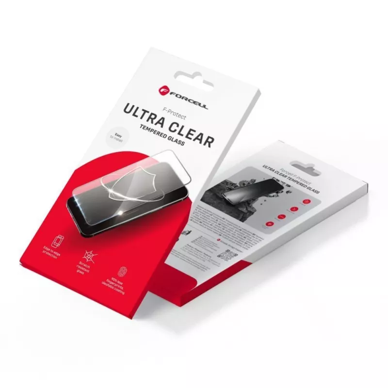 Forcell Ultra Clear Glass película protetora de ecrã em vidro temperado para Samsung Galaxy S22 / S23 - preto