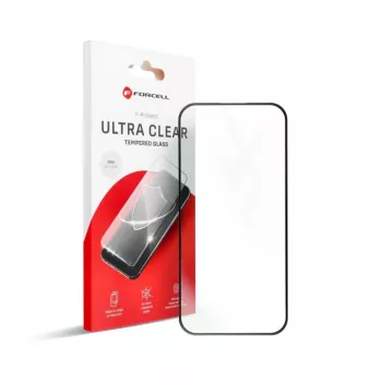 Película de vidro temperado Forcell Ultra Clear para Xiaomi Redmi 14C, moldura preta
