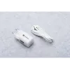 Forcell VT-41 Carregador de parede GaN III 33W com 1x USB-C PD 3.0 e 1x USB-A QC 4.0 (branco)