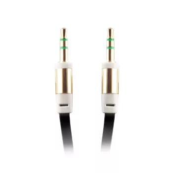 Cabo AUX universal FOREVER 3,5 mm jack para jack, 1 m, preto