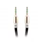 Cabo AUX universal FOREVER 3,5 mm jack para jack, 1 m, preto