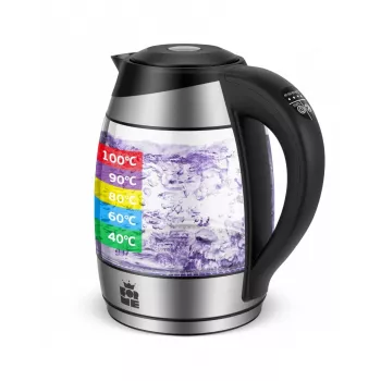 Chaleira sem fios ForMe FKG-458 1,8 L aço inoxidável / preto