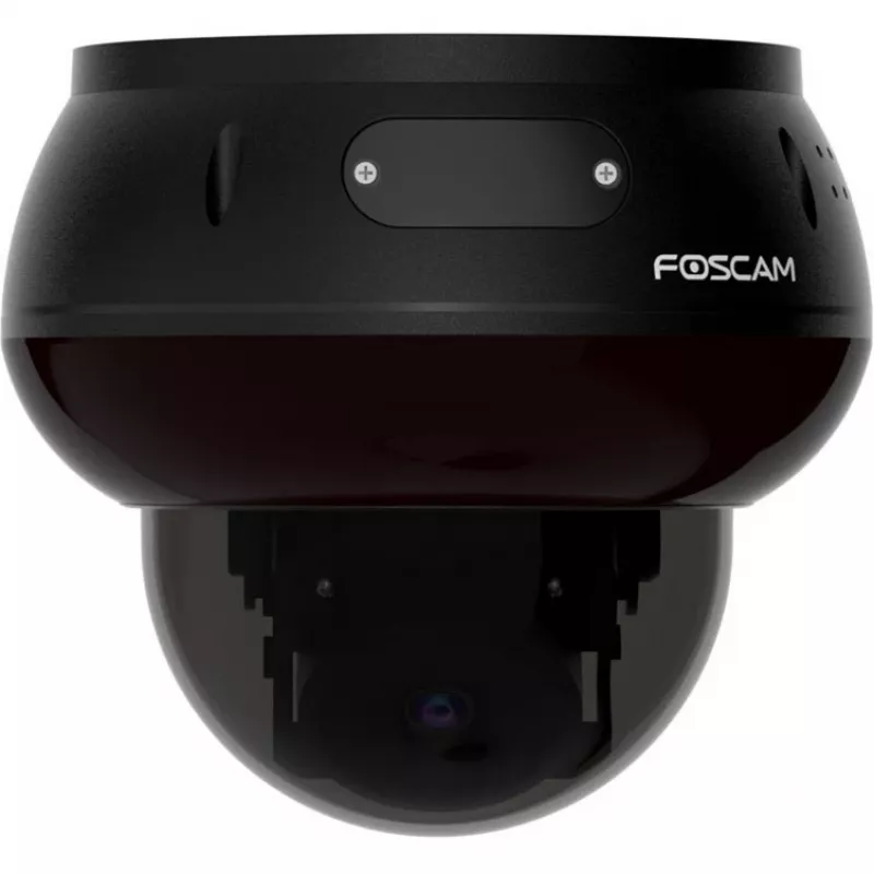 Foscam D8ET câmara de vigilância IP preta 8MP (3840x2160), PoE, função PT, deteção com IA, proteção antivandalismo IK10