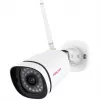 Sistema de segurança NVR sem fios FOSCAM FN7108W-B4-1T de 8 canais com 4x câmaras bullet FI9910W 1080P, disco 1TB, branco