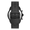 Relógio de homem Fossil FS5874 com mostrador azul e bracelete de pele castanha 42mm