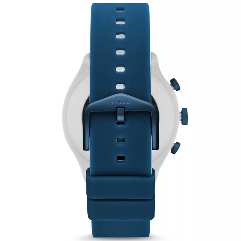 Smartwatch Fossil FTW4036 Gen 5 44mm aço inoxidável bracelete de silicone Wear OS