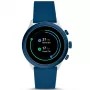 Smartwatch Fossil FTW4036 Gen 5 44mm aço inoxidável bracelete de silicone Wear OS