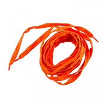 FR - LACES Orange - 120cm atacadores chatos de poliéster tecido
