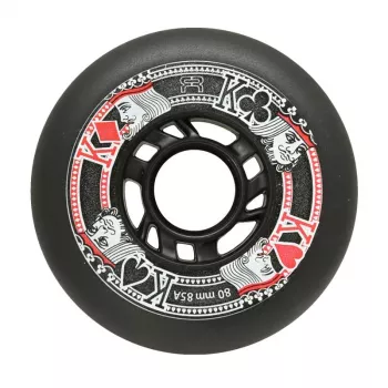 Rodas FR - Roue Street Kings 76mm pretas