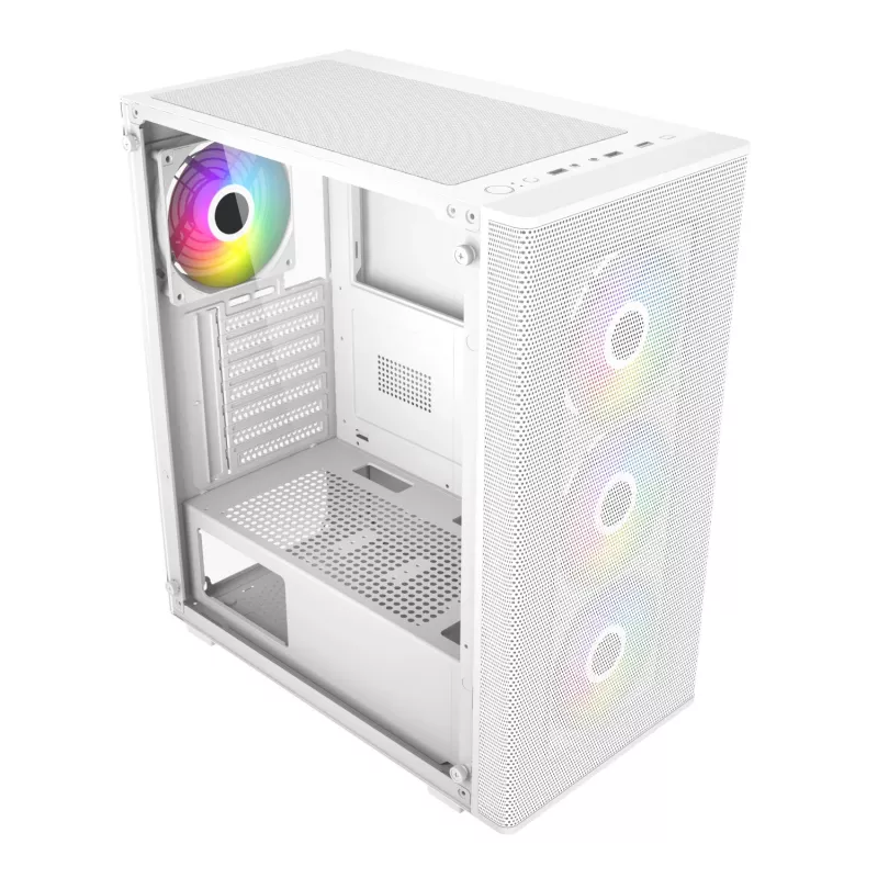 Caixa gaming ATX Mid Tower FSP M220 - branca