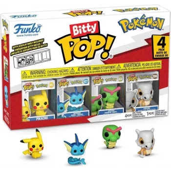 Funko Bitty Pop! Pokémon Série 1 conjunto de mini-figuras (pack de 4) com figura Mystery Chase FU81132
