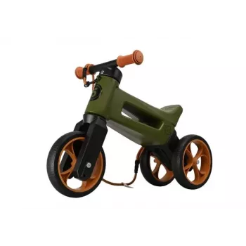 Triciclo / bicicleta de equilíbrio FUNNY WHEELS Rider Super 2 em 1, caqui