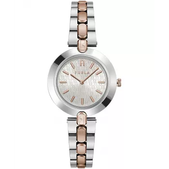 Relógio de quartzo analógico de senhora FURLA Arco Chain WW00002004L5 34mm aço inoxidável prateado