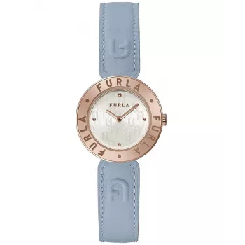 Relógio Furla Arco Chain mulher quartzo 30mm prateado aço inoxidável