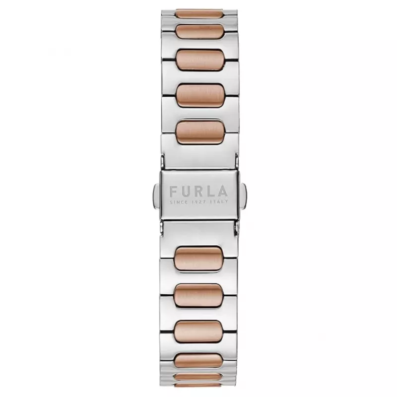 FURLA Arco Chain relógio de senhora de quartzo 38mm bracelete de malha milanesa de aço inoxidável ouro rosa