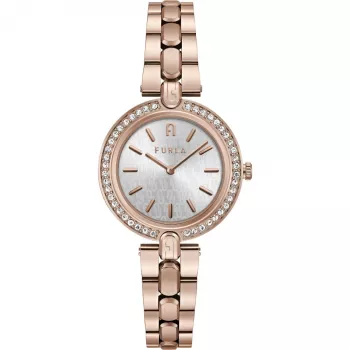 Relógio FURLA Arco Chain senhora quartzo WW00002003L3 34mm prateado aço inoxidável