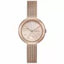 Relógio de quartzo FURLA Arco Chain para mulher WW00013007L3 36mm aço inoxidável prateado