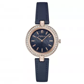 Relógio de mulher FURLA Arco Chain WW00002006L3 34 mm aço inoxidável dourado rosa