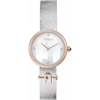 FURLA Arco Chain relógio de mulher WW00022004L5 32 mm ouro rosa aço inoxidável